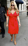 Jessica Simpson leaving the Ritz Carlton Hotel and heading over to the Steiner Studios in Brooklyn, New York City