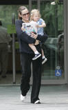 Jennifer Garner at the Palisades library with her daughter