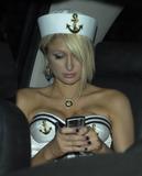 Paris Hilton in a very skimpy sailor suit going to a Halloween party -Oct 26